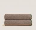 Плед Frati "SOFT BAMBOO" TORTORA с тесьмой Coco (коричневый), 160х200