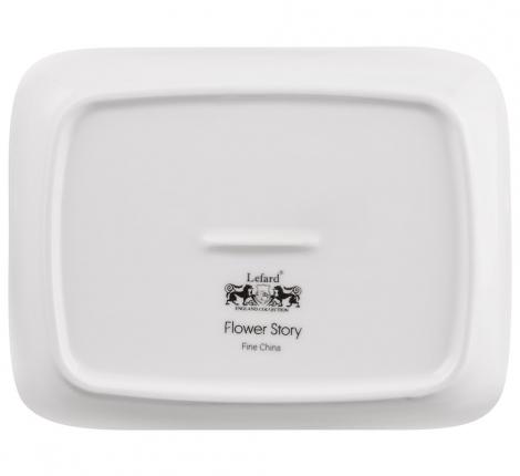 Маслёнка с ножом "FLOWERS STORY", 16,5*12,5*8 см