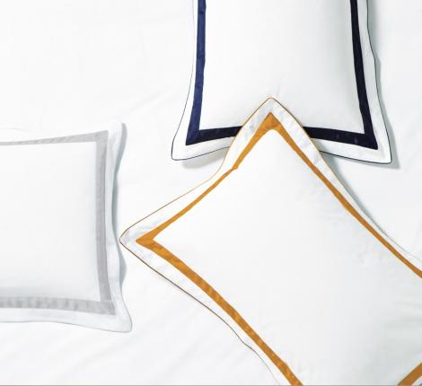 Постельное бельё "Blanc des Vosges" EGERIE AMBRE перкаль, 1,5 спальный