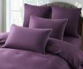 Постельное бельё "KARTEKS" сатин однотонный с кантом HK-10 (фиолетовый), Евро