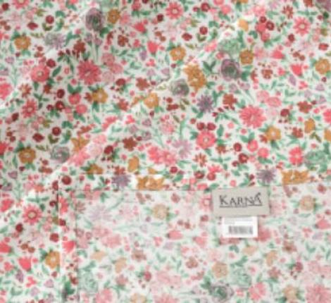 Скатерть с цветочным узором &quot;KARNA''  FLOWERS 120x150 см 1/1, V1