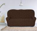 Чехол на 3-х местный диван "KARTEKS"  KAR 013-07, кофейный