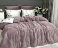 Постельное белье с одеялом "Kazanov.A." Севилья (жемчуг пыльная орхидея) Велюр/Egypt Cotton, Евро