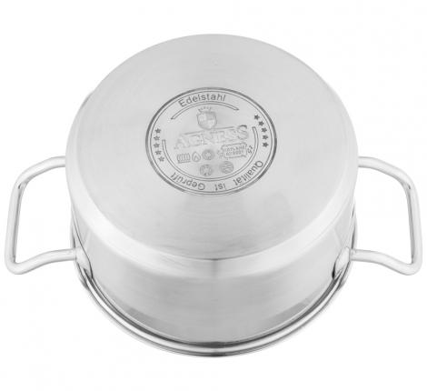 Кастрюля со стеклянной крышкой "Agness" 916-450, 1,8 л