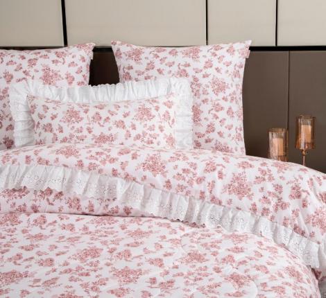 Постельное белье с одеялом "Kazanov.A." Хлоя (пыльная роза жемчуг), Евро
