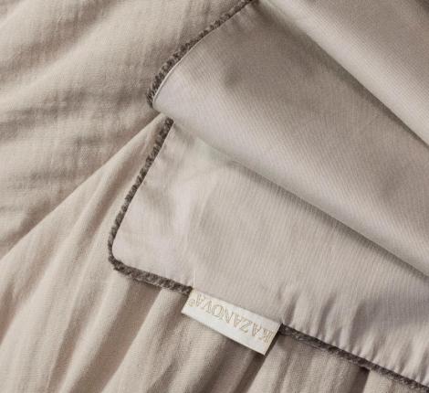 Постельное белье с одеялом "Kazanov.A." Muslin&Satin Solid color (латте), Евро