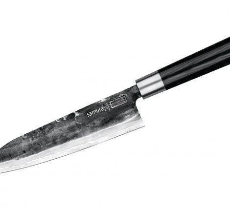Нож кухонный &quot;Samura SUPER 5&quot; Сантоку 182 мм, гвоздичное масло, салфетка
