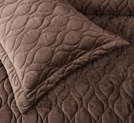 Покрывало "Sofi de Marko" Нобилис (шоколад) Велюр, 240х280