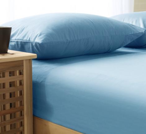 Простыня сатин SOHO collection (светло-голубой), 240х260