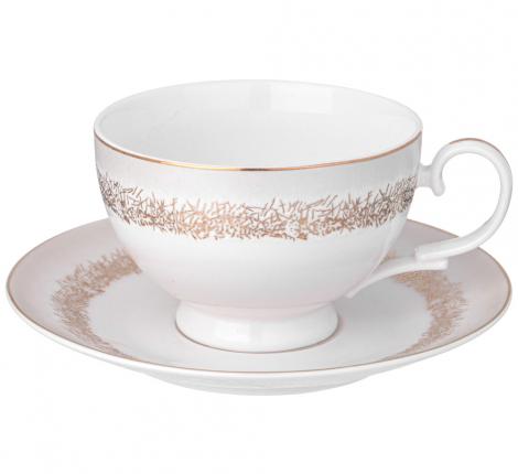 Чайный набор "ЗОЛОТОЙ ПЕСОК" на 6 персон, 12 предметов (300 мл)