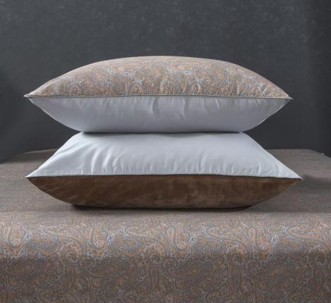 Постельное белье с одеялом "Kazanov.A." Турин (марсала кремовый) Велюр/Egypt Cotton, Евро