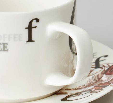 Кофейный набор "COFFEE MANIA" на 6 персон, 12 предметов (180 мл)