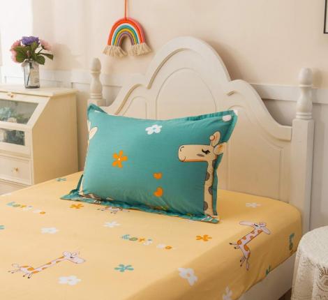 Постельное белье детское "Sofi de Marko" Giraffe (синий) Сатин, 1,5 спальный
