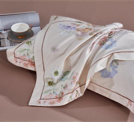 Постельное белье с одеялом "Asabella" 2148-OSPS Мако-Сатин, 1,5 спальный