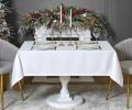 Скатерть LEFARD "ФЕЕРИЯ. СЕРЕБРО" 160х300, белый