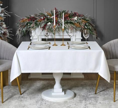 Скатерть LEFARD "ФЕЕРИЯ. СЕРЕБРО" 160х300, белый