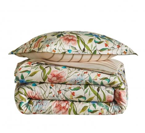 Постельное бельё "Blanc des Vosges" GIARDINO NATUREL Сатин ДеЛюкс, Евро