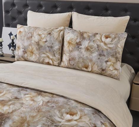 Постельное белье с одеялом "Sofi de Marko" Рикардо №2 Велюр/Сатин, Евро