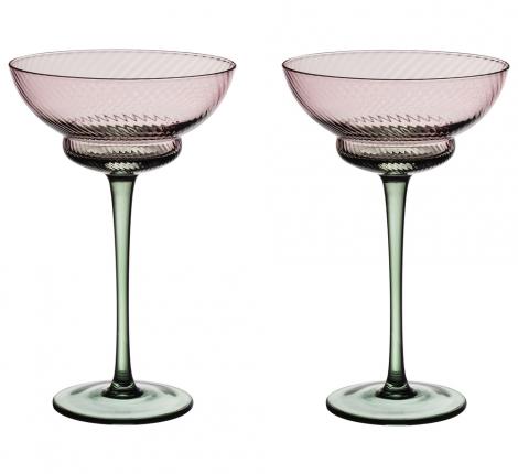 Набор креманок 2 штуки "TWIST&SHINE" GREEN, 220 мл