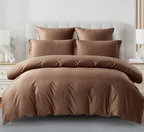 Постельное бельё "KARTEKS" Сатин однотонный SKO-027, 2 спальный