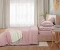 Постельное бельё Sharmes "Rustic melange" Евро, розовый