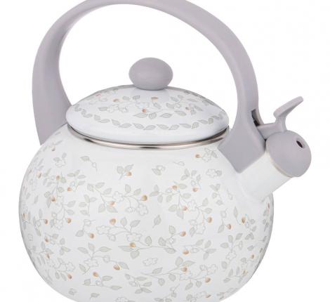 Чайник эмалированный со свистком "ВИВЬЕН", 2,2 л