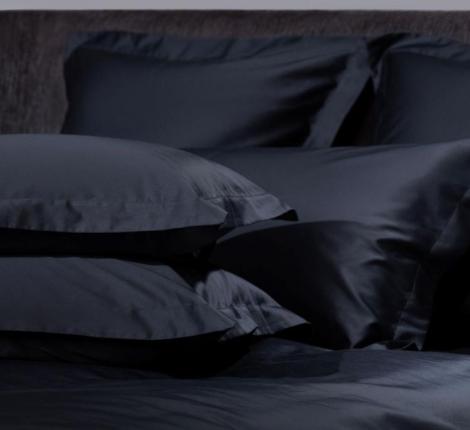 Постельное белье "DARK ONYX ALLURE GRASS" 4918250 Мако-Сатин, Семейный простыня на резинке