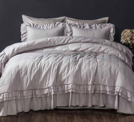 Постельное белье с одеялом "Kazanov.A." Blamange (нюдовая пудра) Nano Cotton, 1,5 спальный