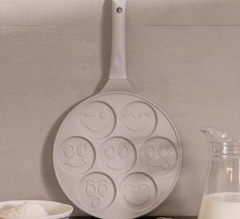 Сковорода для оладий AGNESS "СМАЙЛ" 932-029, диаметр 26,5 см