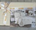 Постельное бельё EFOR SATEN KREM кремовый (шампань) 4 наволочки, Евро