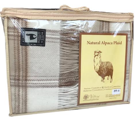 Плед INCALPACA (55% шерсть альпака, 45% шерсть мериноса) PP-22, 170x210