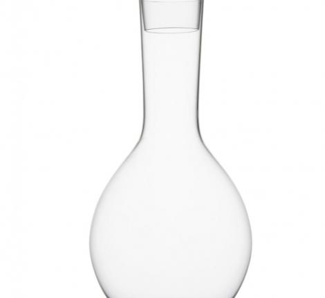 Декантер с пробкой-рюмкой "WINE DECANTER" муслиновое стекло, высота 297 мм