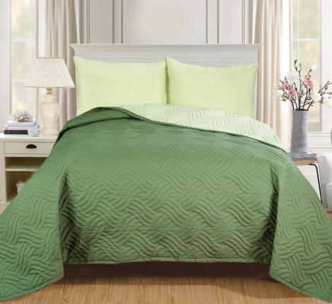 Покрывало Primavelle "ARTI" Биософт 180х200, Косы Зеленый