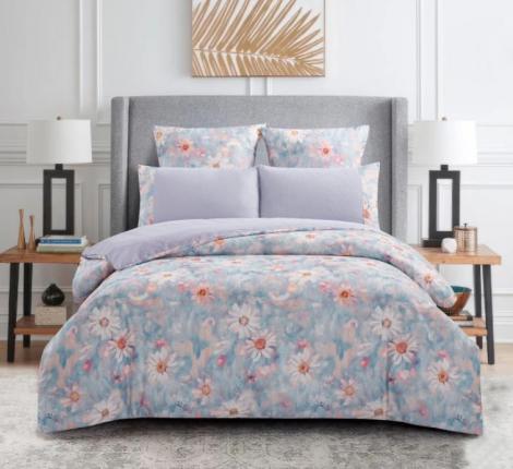 Постельное бельё "KARTEKS" жаккардовый сатин АКВАРЕЛЬ CVP 01, Евро