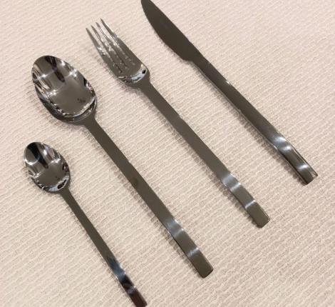 Набор столовых приборов "SPIGA" Anthracite 116 на 6 персон, 24 предмета