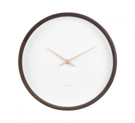 Часы настенные Karlsson "ANCHO" (темное дерево), 32,6х32,6х8 см,