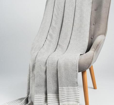 Плед "OLIVIA" светло-серый, 170Х210