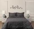 Постельное белье с одеялом "Sofi de Marko" Федерико (антрацит) Страйп Сатин, Евро