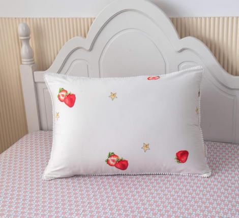 Постельное белье с одеялом детское "Sofi de Marko" Strawberry (белый) Сатин, 1,5 спальный