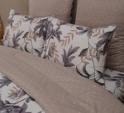 Постельное бельё с одеялом "Kazanov.A." Рене (латте) Сатин, Евро