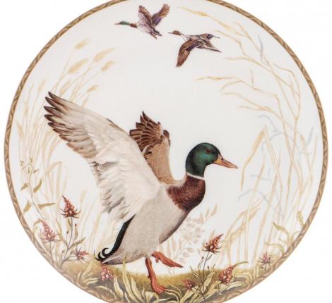 Тарелка закусочная "ОХОТА" 415-2214, диаметр 20,5 см