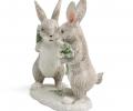 Статуэтка "КРОЛИКИ", 10,5*6*13 см