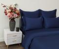 Постельное белье "Sofi de Marko" Моно (сапфир) Сатин ДеЛюкс, Евро