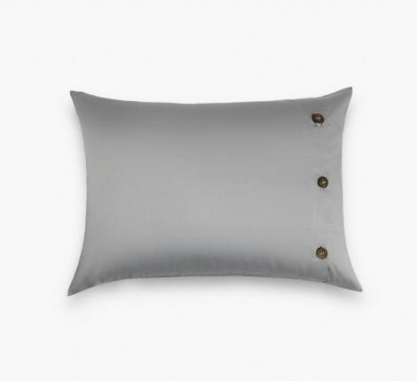 Наволочка декоративная "ASH GREY ALLURE GRASS" Мако-Сатин, 33х45-2шт.