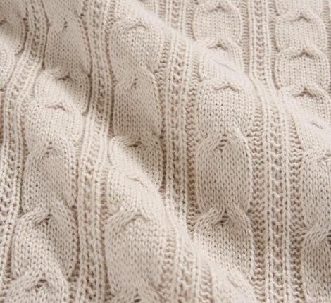 Плед "Sofi De Marko" Вязка (бежевый), 220х240