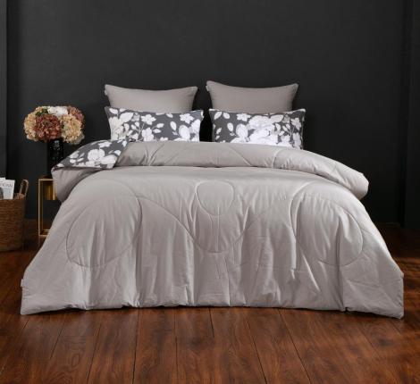 Постельное белье с одеялом "Kazanov.A." Адели (графит макиато) Сатин, Семейный