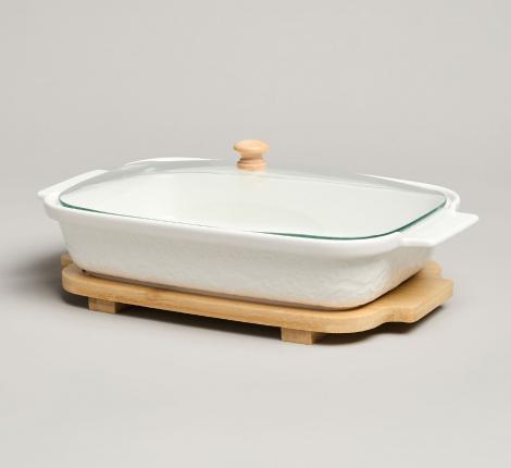 Блюдо для выпекания и сервировки "MUSE" с крышкой, 900 мл