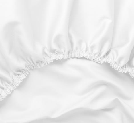 Простыня на резинке "ALPINE WHITE ALLURE GRASS" Мако-Сатин, 200х200х40