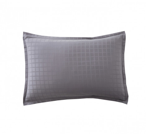 Наволочка "Blanc des Vosges" PALACE ARDOISE (темно-серый) сатин жаккард, 50х70