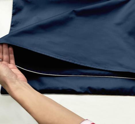 Наволочка "Primavelle" Сатин ДеЛюкс 70х70, Темно-синий